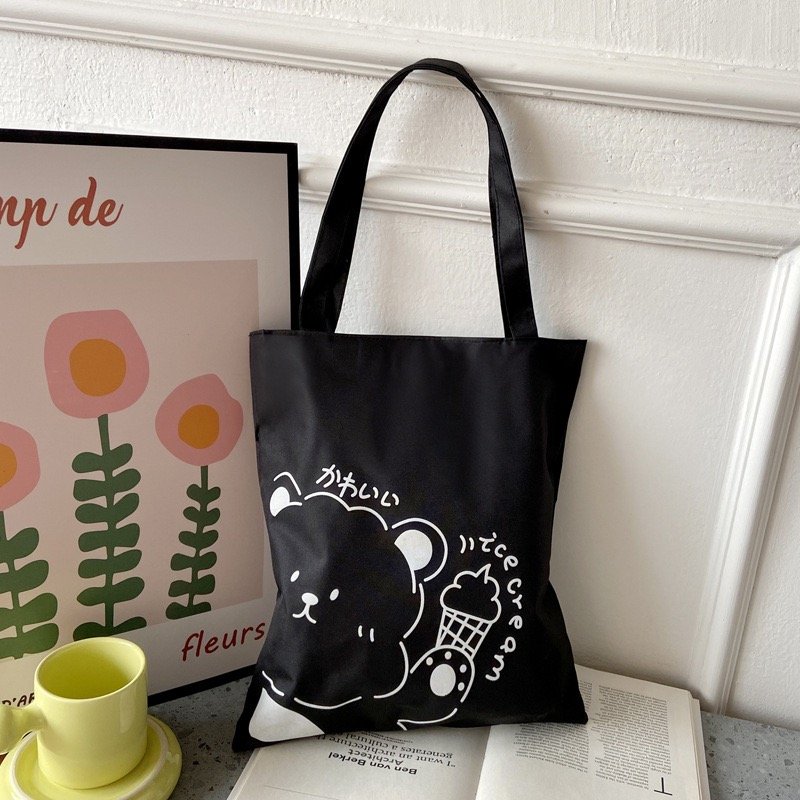 Canvas Bag Ins Canvas Shoulder Tote Bag Female Student Tutoring Tote Bag