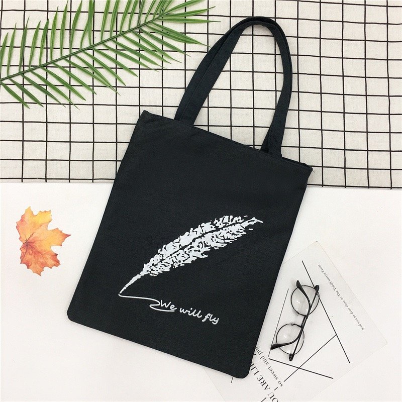Canvas Bag Ins Canvas Shoulder Tote Bag Female Student Tutoring Tote Bag