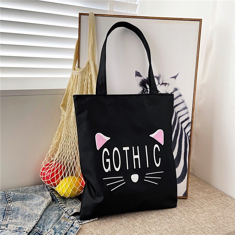 Canvas Bag Ins Canvas Shoulder Tote Bag Female Student Tutoring Tote Bag