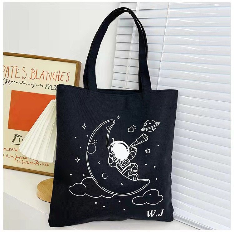 Canvas Bag Ins Canvas Shoulder Tote Bag Female Student Tutoring Tote Bag