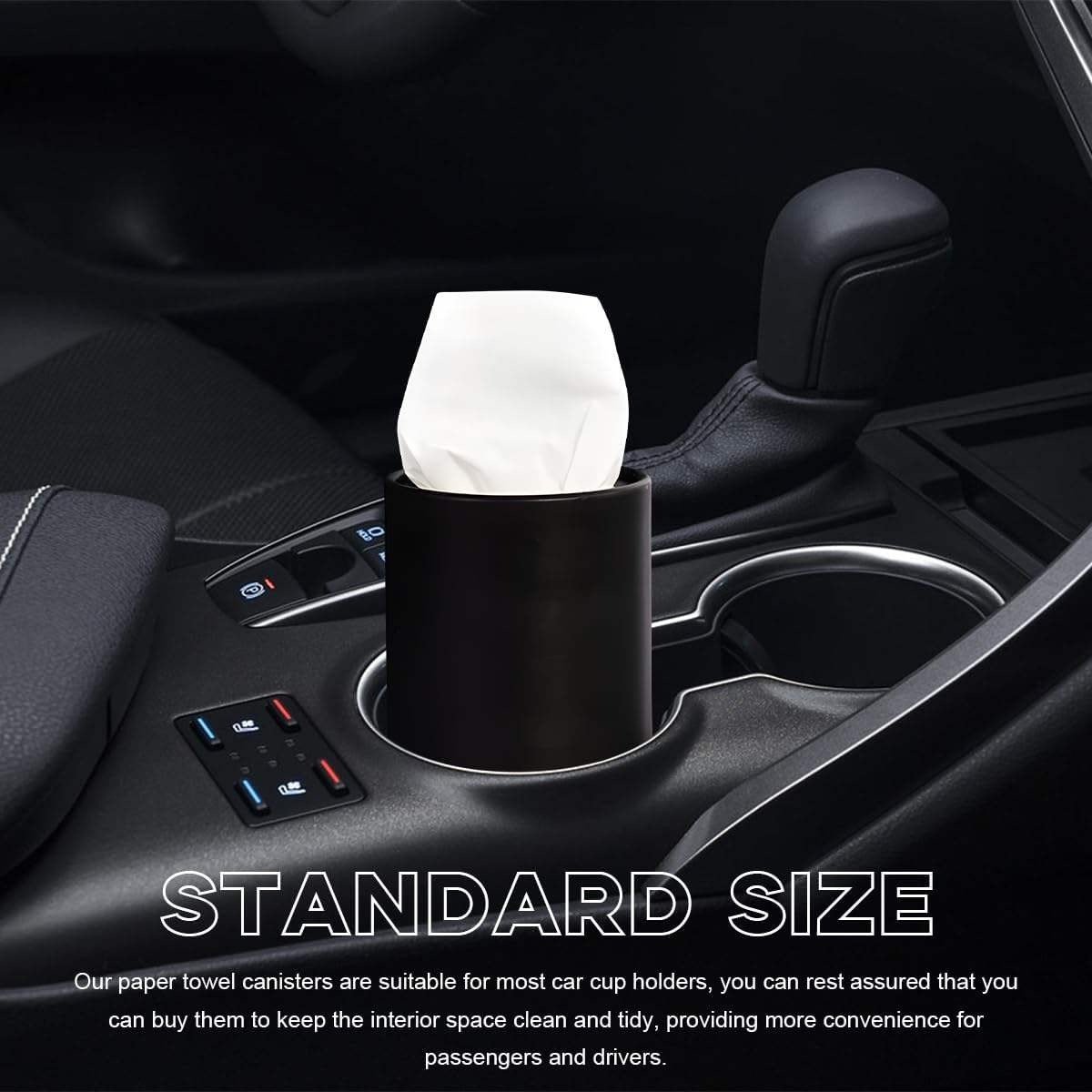 Black and White Car Tissue Box