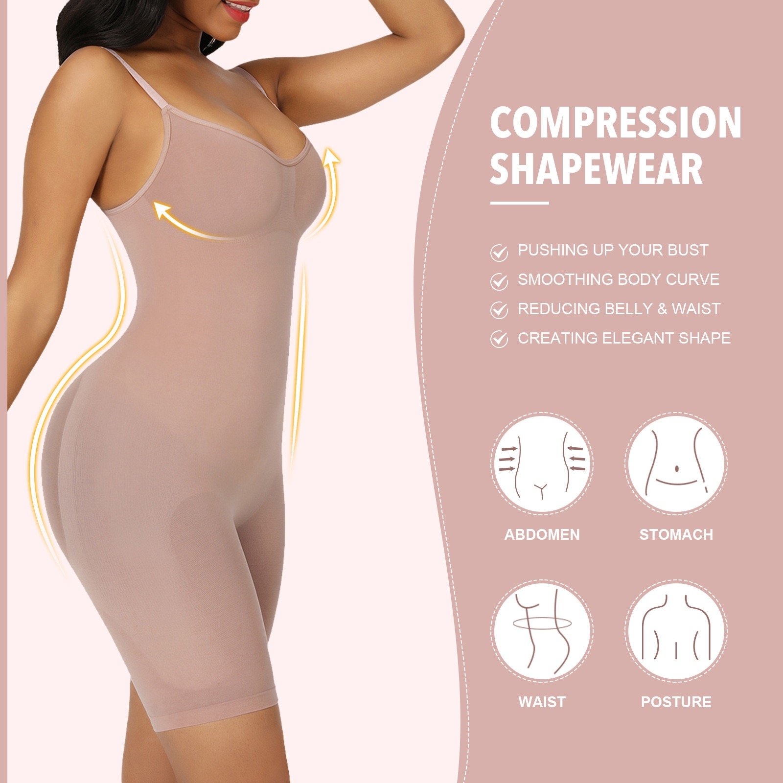 Selling One-Piece Body-Shaping Garments, One-Piece Belly-Control Shaping Slimming Garments
