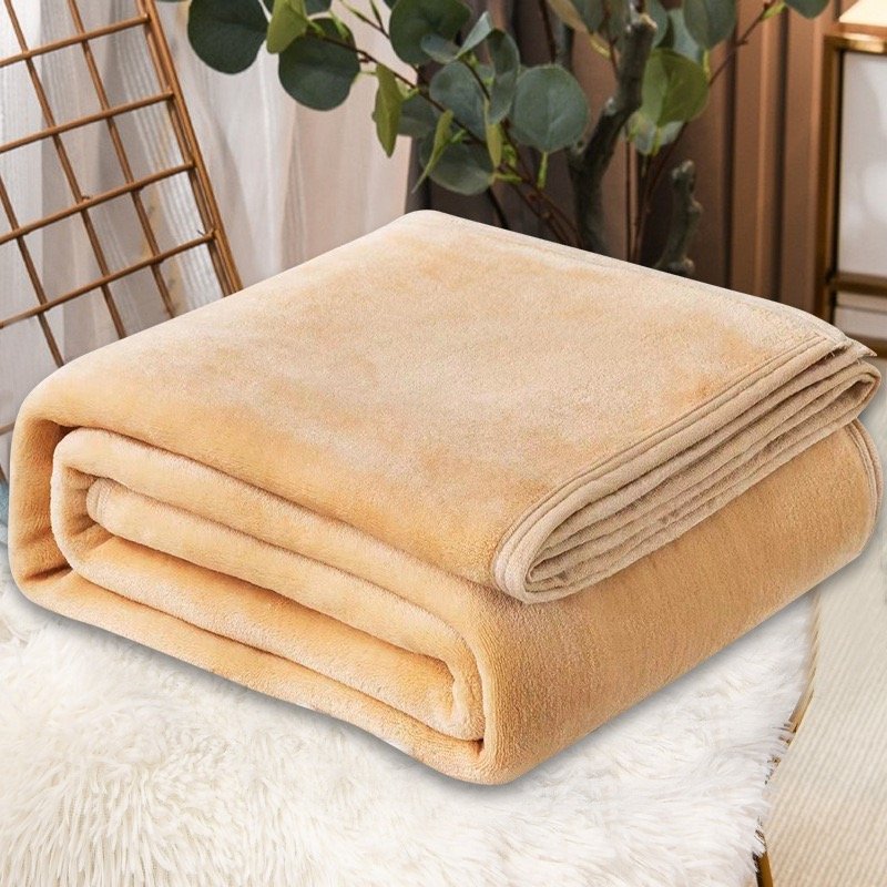 Plain flannel blanket