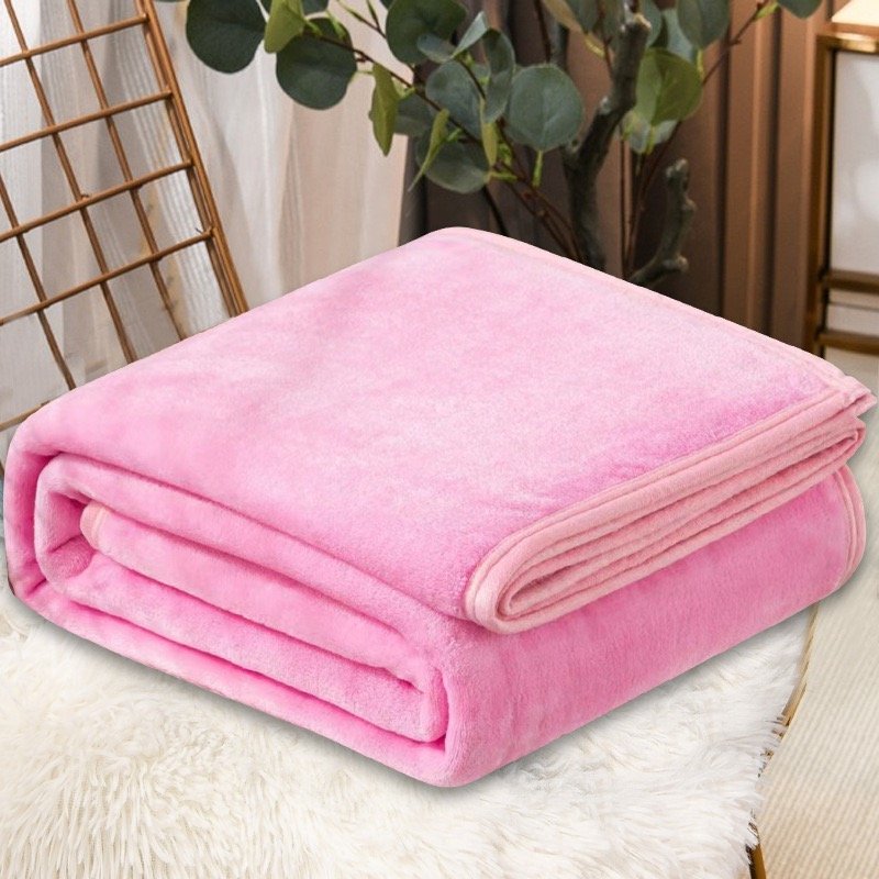 Plain flannel blanket