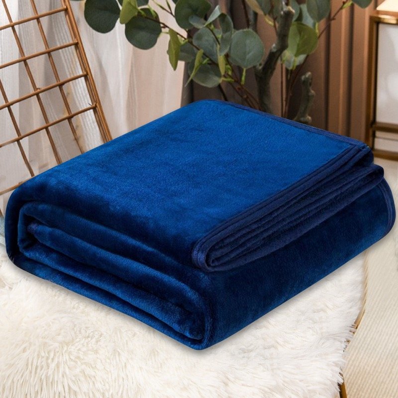 Plain flannel blanket