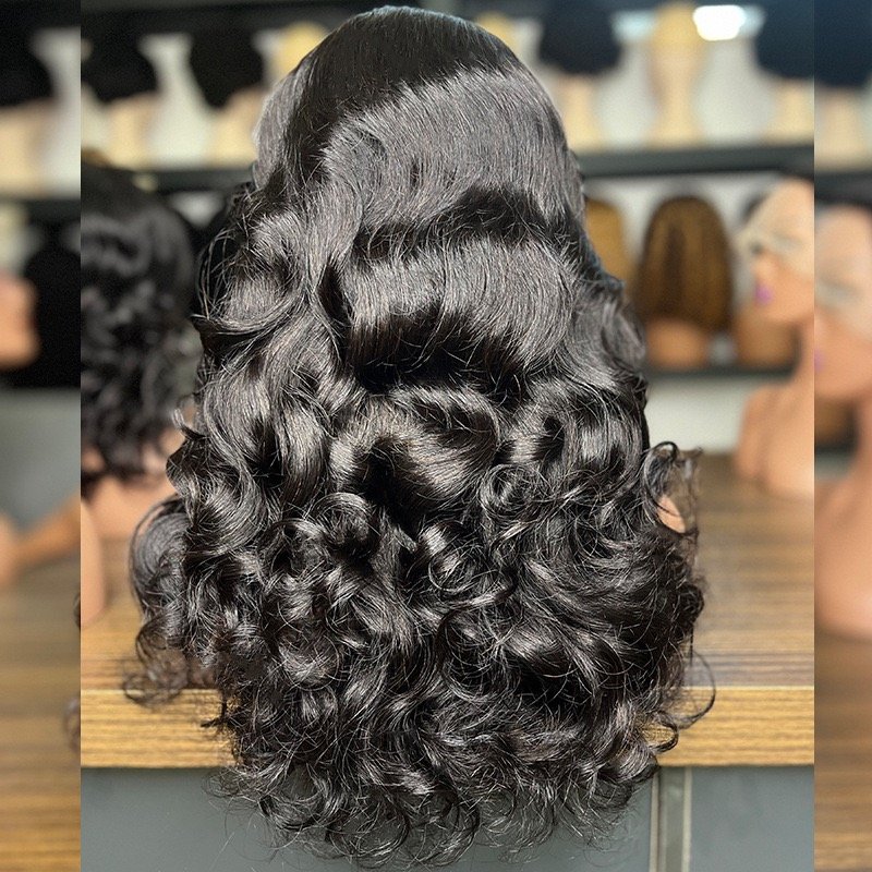 boncy curlyhair real wig bodywavewig big wave wig full real hair