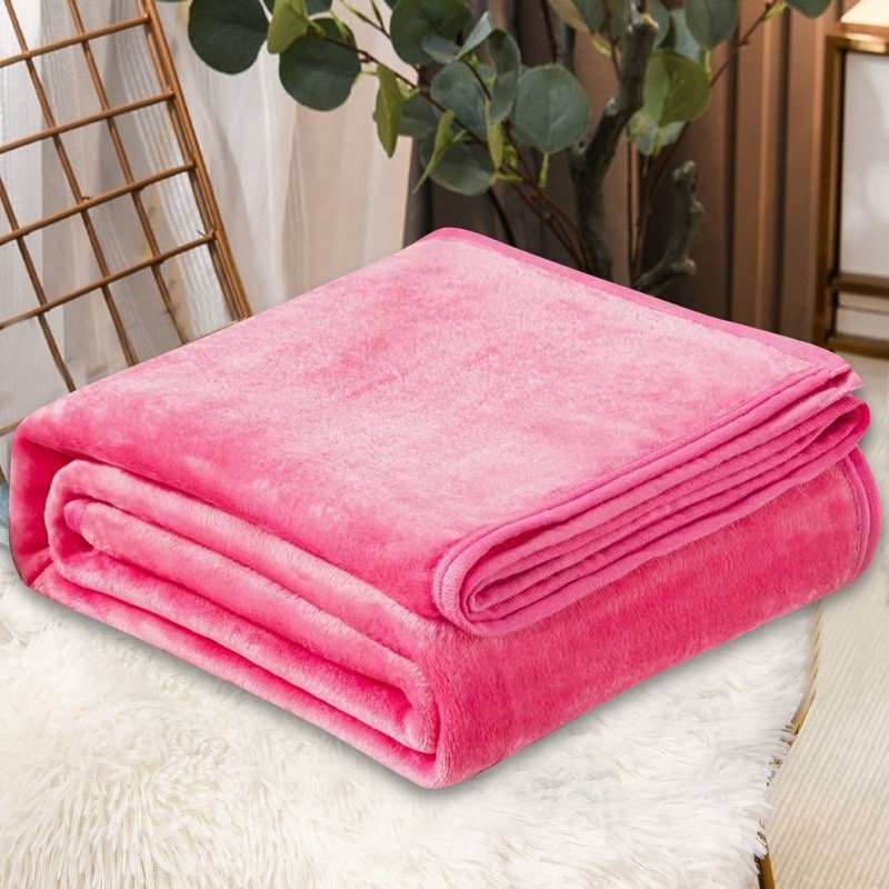 Plain flannel blanket