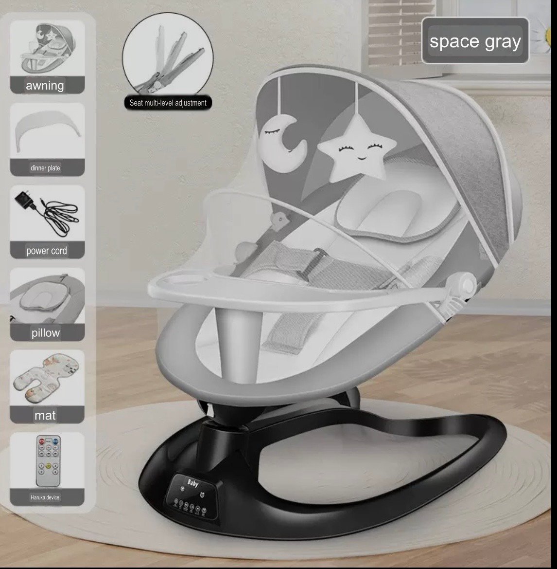 Baby Rocking Chair, Electric Rocking Chair, Multifunctional Baby Soothing Chair, Newborn Sleeping
