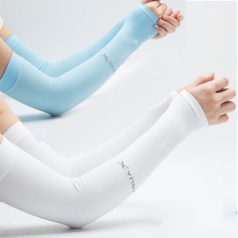Summer Unisex Outdoor Cycling Thin Sun Protection Ice Sleeves Women's Arm Guards Anti-Uv Ice Silk Sleeves