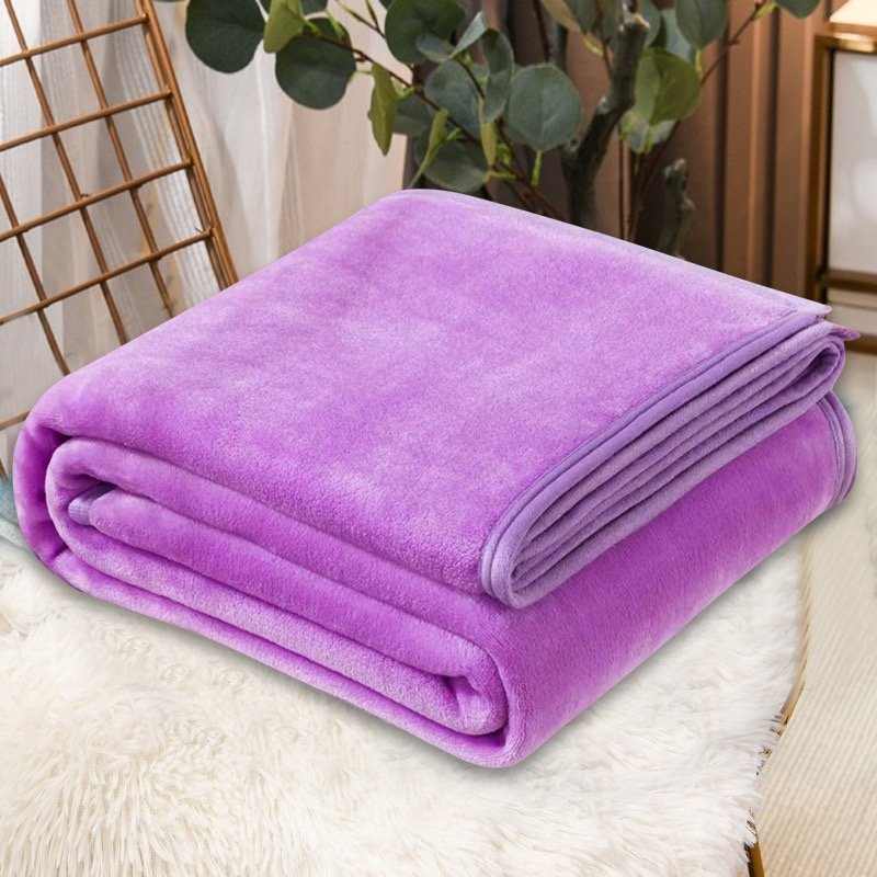 Plain flannel blanket