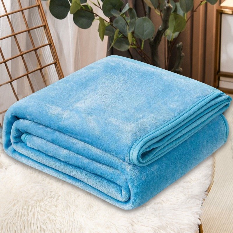 Plain flannel blanket
